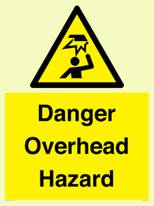 Danger Overhead Hazard